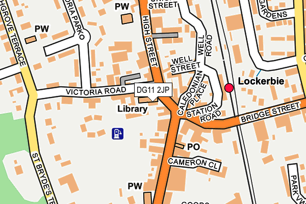 DG11 2JP map - OS OpenMap – Local (Ordnance Survey)