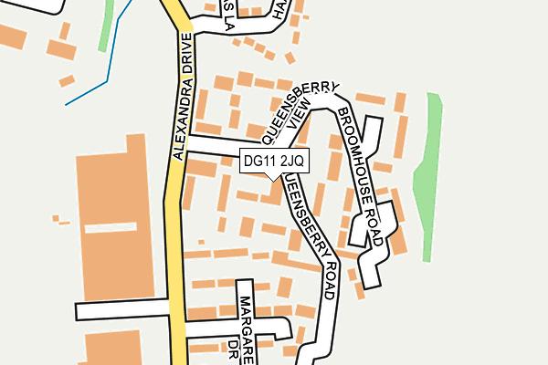 DG11 2JQ map - OS OpenMap – Local (Ordnance Survey)