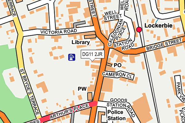 DG11 2JR map - OS OpenMap – Local (Ordnance Survey)