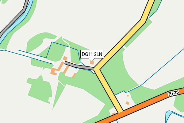 DG11 2LN map - OS OpenMap – Local (Ordnance Survey)