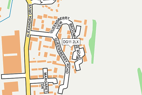 DG11 2LX map - OS OpenMap – Local (Ordnance Survey)