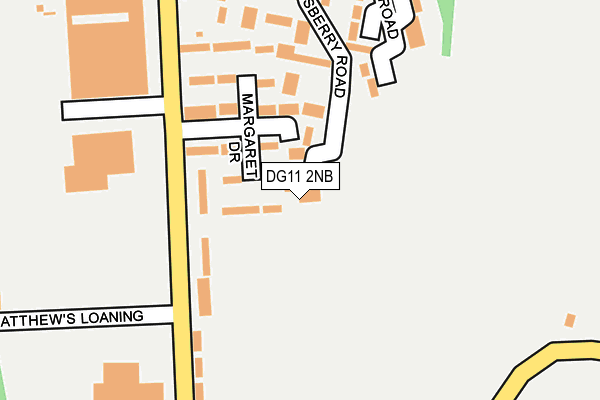 DG11 2NB map - OS OpenMap – Local (Ordnance Survey)