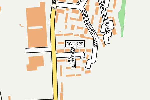 DG11 2PE map - OS OpenMap – Local (Ordnance Survey)