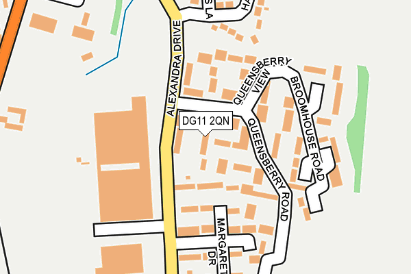DG11 2QN map - OS OpenMap – Local (Ordnance Survey)