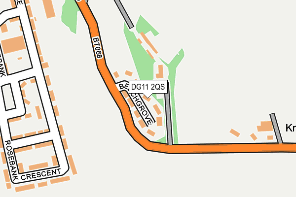 DG11 2QS map - OS OpenMap – Local (Ordnance Survey)