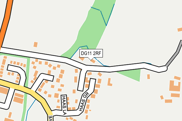 DG11 2RF map - OS OpenMap – Local (Ordnance Survey)