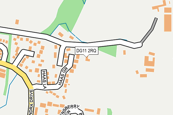 DG11 2RQ map - OS OpenMap – Local (Ordnance Survey)