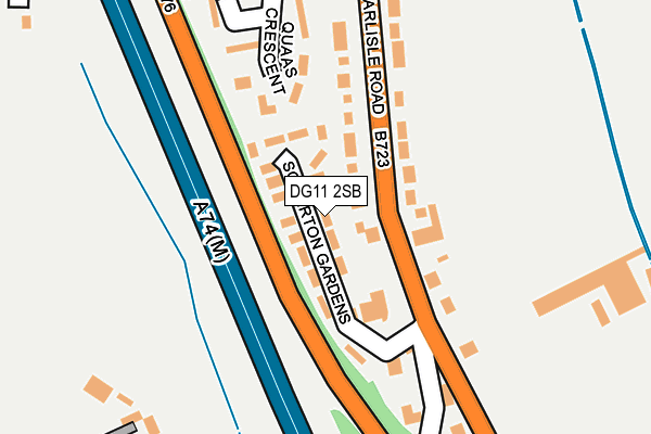 DG11 2SB map - OS OpenMap – Local (Ordnance Survey)