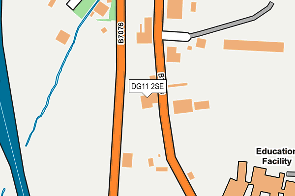 DG11 2SE map - OS OpenMap – Local (Ordnance Survey)