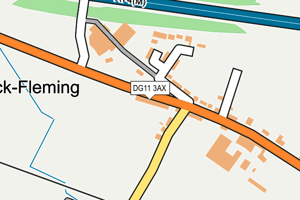 DG11 3AX map - OS OpenMap – Local (Ordnance Survey)