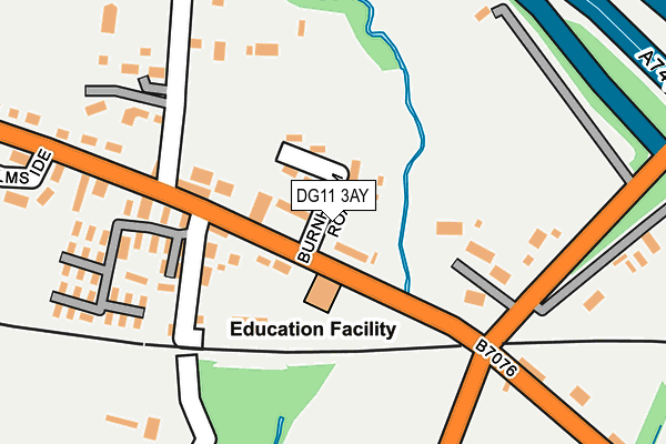DG11 3AY map - OS OpenMap – Local (Ordnance Survey)