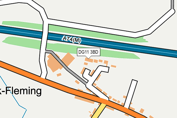 DG11 3BD map - OS OpenMap – Local (Ordnance Survey)