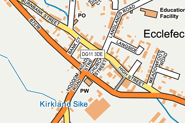 DG11 3DE map - OS OpenMap – Local (Ordnance Survey)
