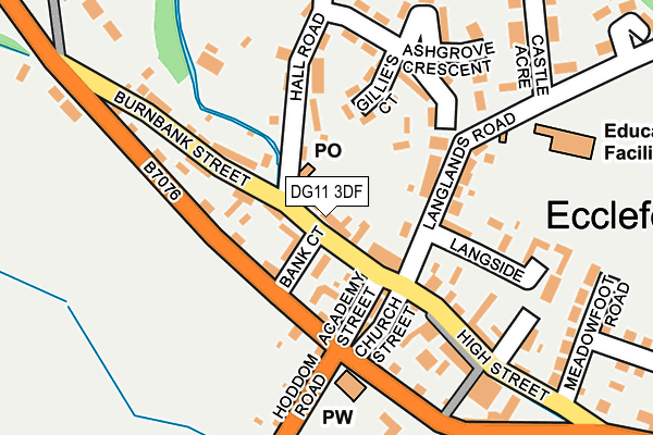 DG11 3DF map - OS OpenMap – Local (Ordnance Survey)