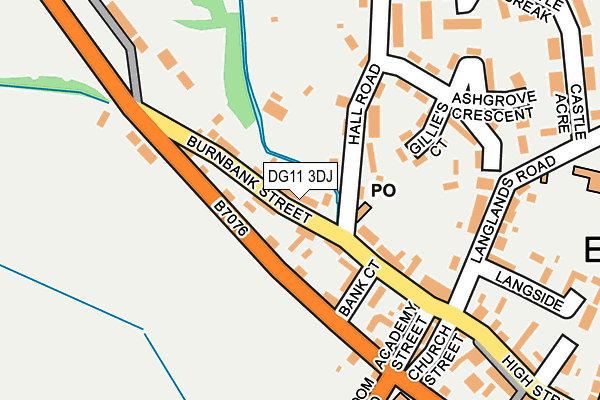 DG11 3DJ map - OS OpenMap – Local (Ordnance Survey)