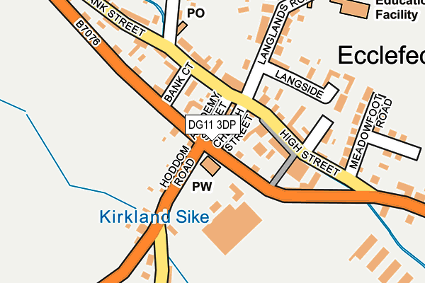 DG11 3DP map - OS OpenMap – Local (Ordnance Survey)