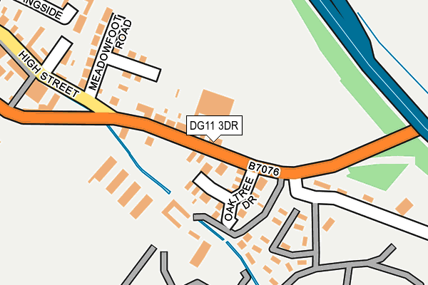 DG11 3DR map - OS OpenMap – Local (Ordnance Survey)