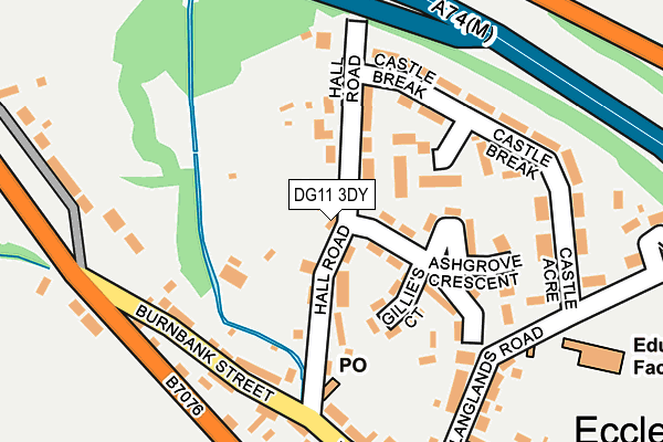 DG11 3DY map - OS OpenMap – Local (Ordnance Survey)