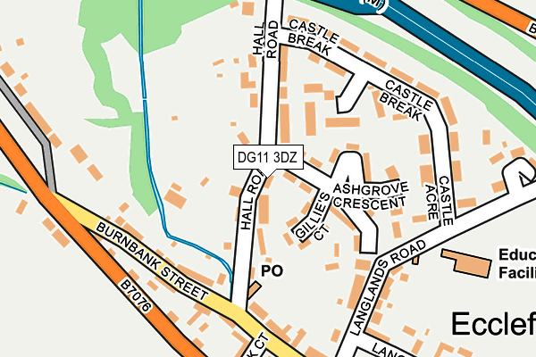 DG11 3DZ map - OS OpenMap – Local (Ordnance Survey)