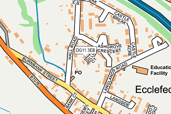 DG11 3EB map - OS OpenMap – Local (Ordnance Survey)