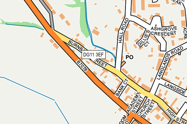 DG11 3EF map - OS OpenMap – Local (Ordnance Survey)