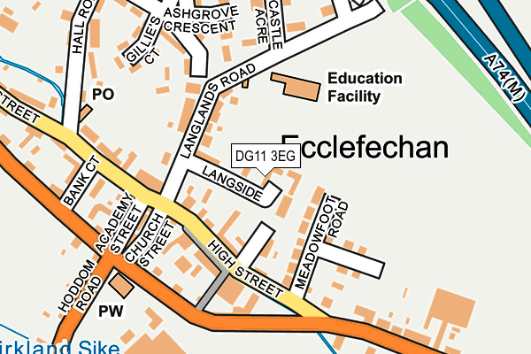 DG11 3EG map - OS OpenMap – Local (Ordnance Survey)