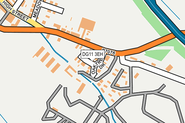 DG11 3EH map - OS OpenMap – Local (Ordnance Survey)