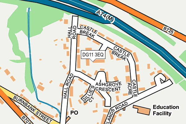 DG11 3EQ map - OS OpenMap – Local (Ordnance Survey)