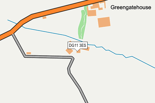 DG11 3ES map - OS OpenMap – Local (Ordnance Survey)