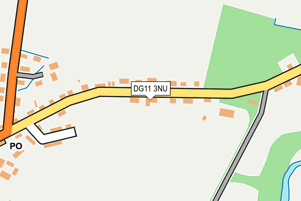DG11 3NU map - OS OpenMap – Local (Ordnance Survey)