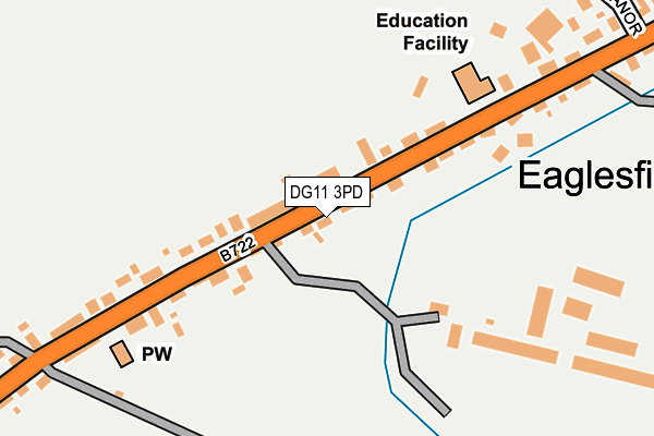 DG11 3PD map - OS OpenMap – Local (Ordnance Survey)
