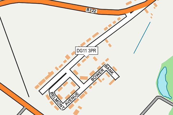 DG11 3PR map - OS OpenMap – Local (Ordnance Survey)