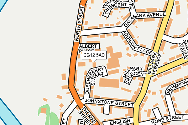 DG12 5AD map - OS OpenMap – Local (Ordnance Survey)
