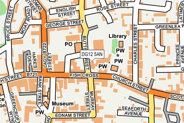 DG12 5AN map - OS OpenMap – Local (Ordnance Survey)