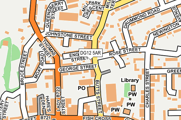 DG12 5AR map - OS OpenMap – Local (Ordnance Survey)