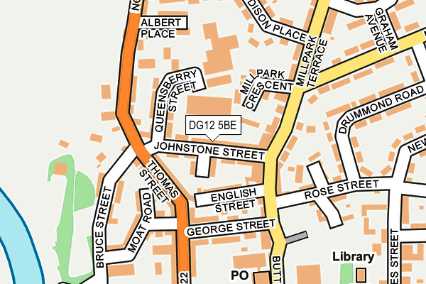 DG12 5BE map - OS OpenMap – Local (Ordnance Survey)