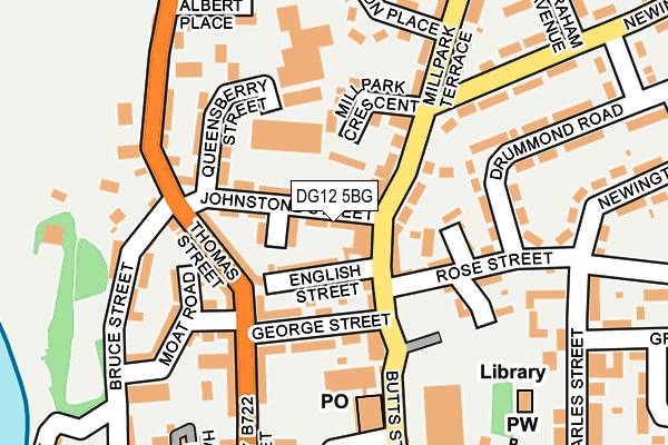 DG12 5BG map - OS OpenMap – Local (Ordnance Survey)