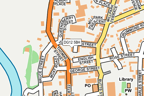DG12 5BH map - OS OpenMap – Local (Ordnance Survey)