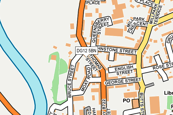 DG12 5BN map - OS OpenMap – Local (Ordnance Survey)