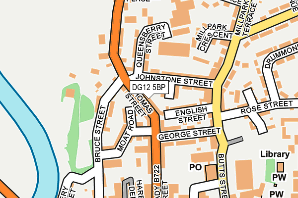 DG12 5BP map - OS OpenMap – Local (Ordnance Survey)
