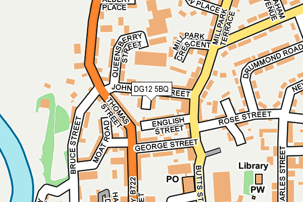 DG12 5BQ map - OS OpenMap – Local (Ordnance Survey)