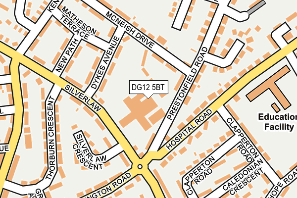 DG12 5BT map - OS OpenMap – Local (Ordnance Survey)