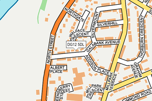 DG12 5DL map - OS OpenMap – Local (Ordnance Survey)