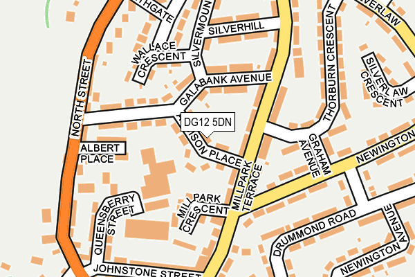 DG12 5DN map - OS OpenMap – Local (Ordnance Survey)