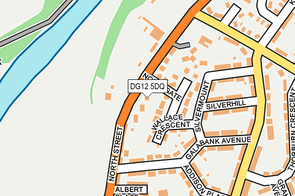 DG12 5DQ map - OS OpenMap – Local (Ordnance Survey)