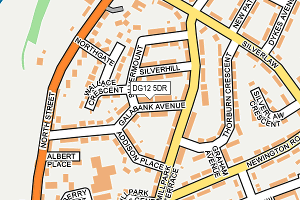 DG12 5DR map - OS OpenMap – Local (Ordnance Survey)
