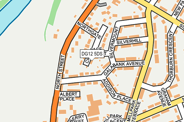 DG12 5DS map - OS OpenMap – Local (Ordnance Survey)