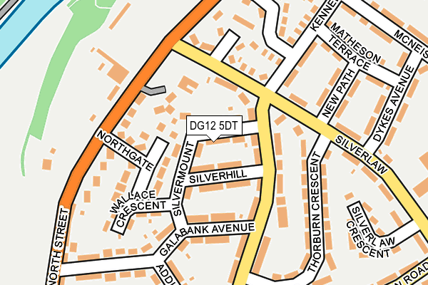 DG12 5DT map - OS OpenMap – Local (Ordnance Survey)