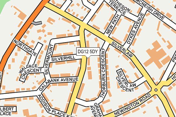 DG12 5DY map - OS OpenMap – Local (Ordnance Survey)