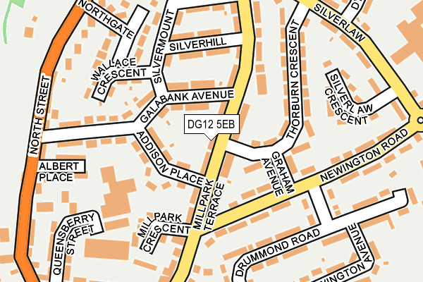 DG12 5EB map - OS OpenMap – Local (Ordnance Survey)
